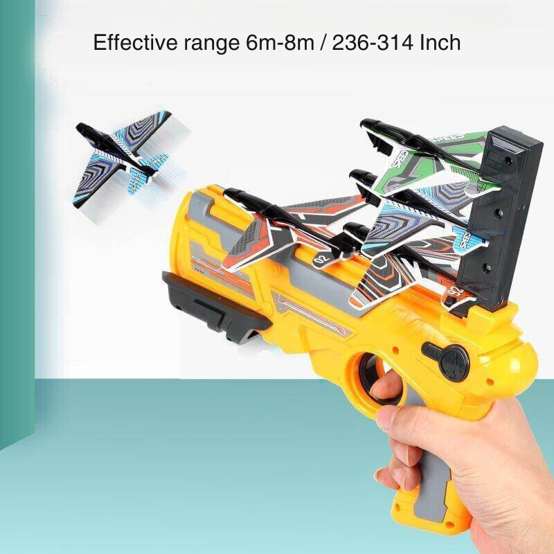Sky Launcher : Jucărie interactivă pentru lansarea avioanelor în aer liber!
