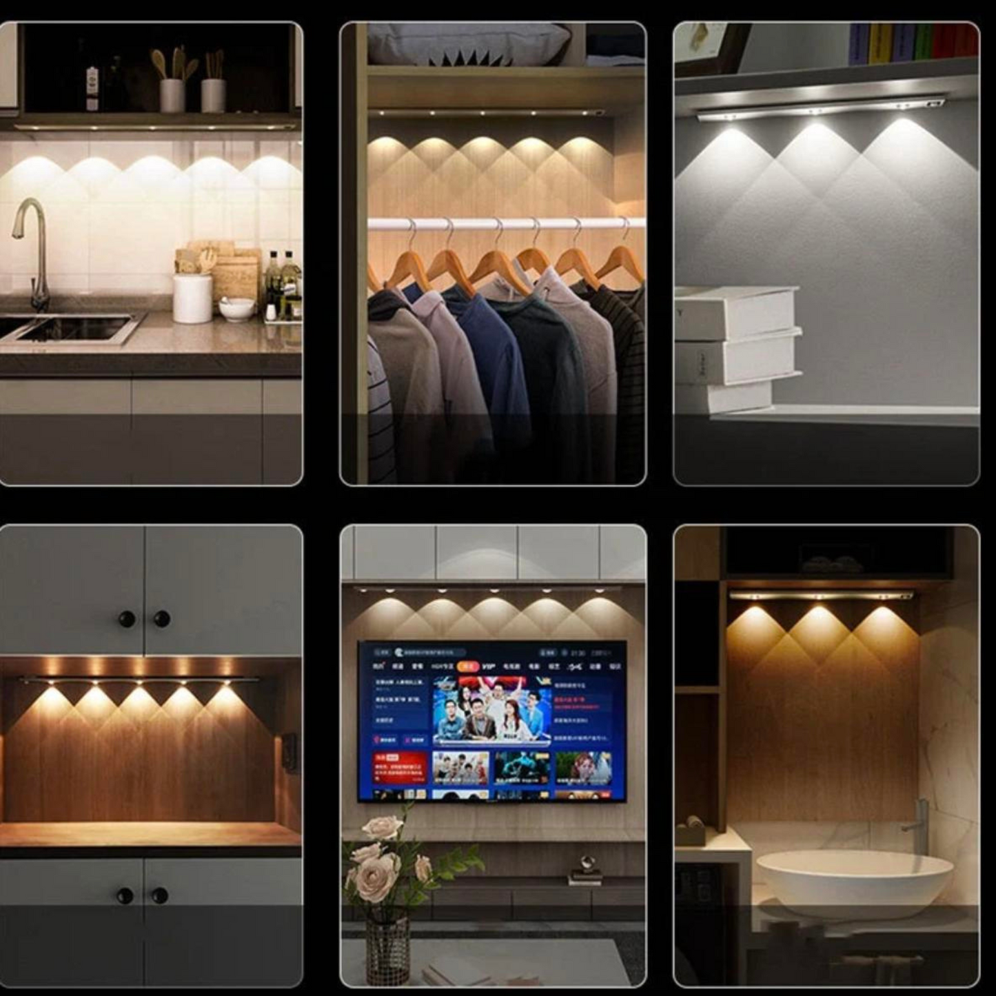 مصباح LED لاسلكي مع كاشف حركة