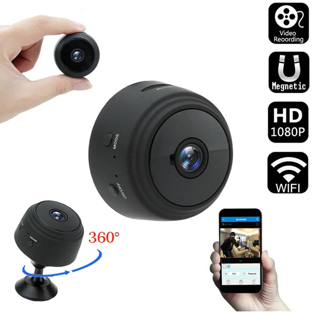 Mini WiFi-kamera med magnet: Diskret och effektiv säkerhet