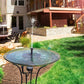 Solar garden fountain: attract birds with elegance 