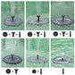 Solar garden fountain: attract birds with elegance 